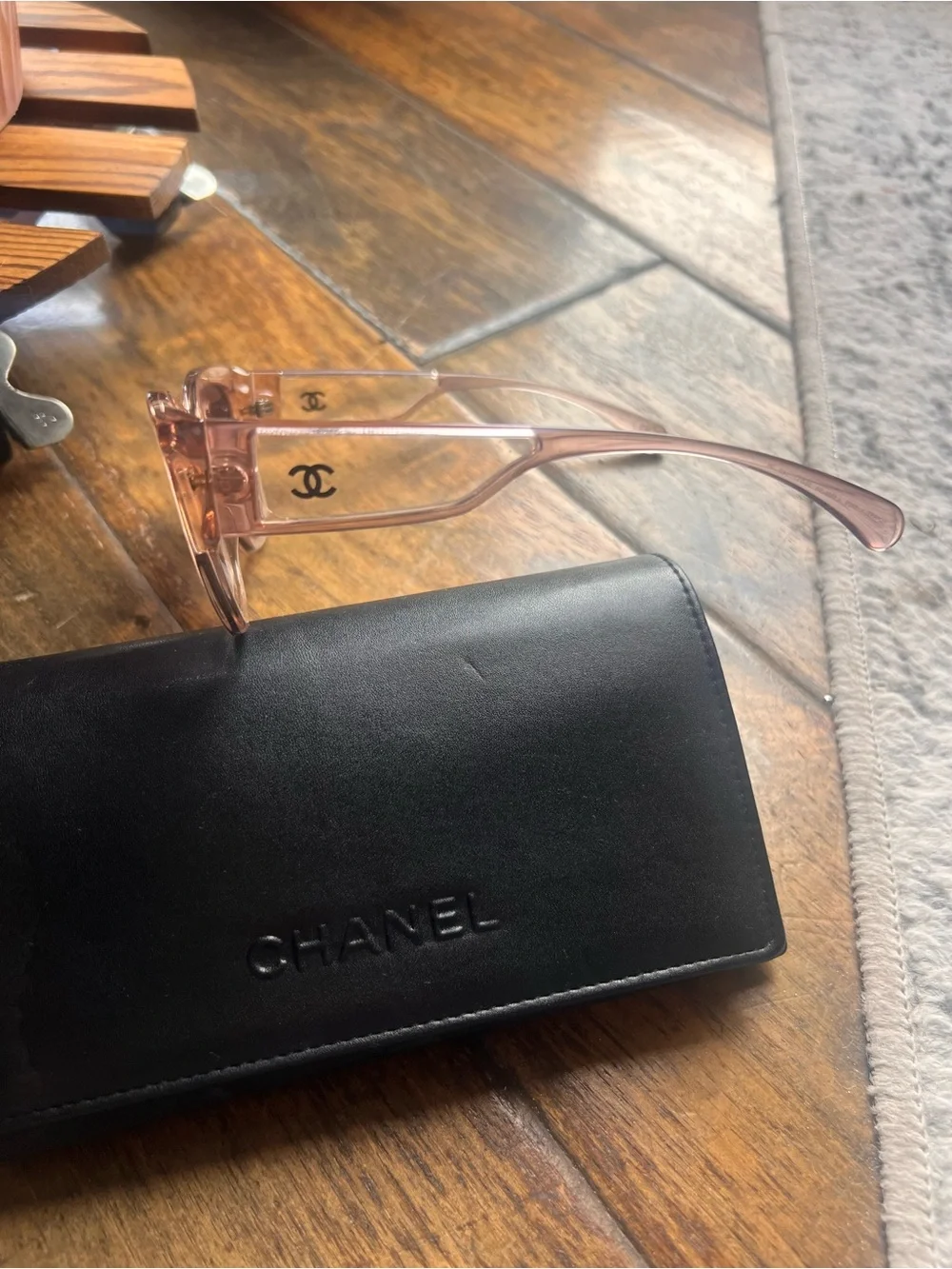 CHANEL 5429 Sunglasses pink transparent Gray Gradient Lenses 1689/S6 55 17 140